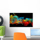 Colorful Ink Swirling through Wall Decal