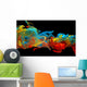 Colorful Ink Swirling through Wall Decal