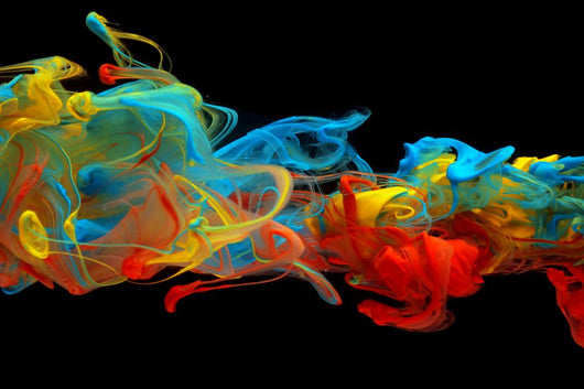 Colorful Ink Swirling through Wall Decal
