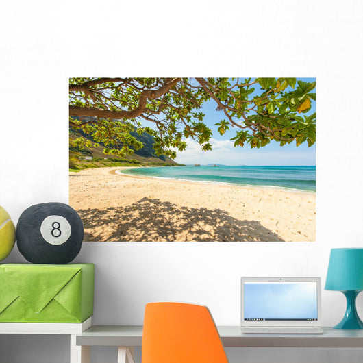 Hawaiian Beach with Sand Wall Decal