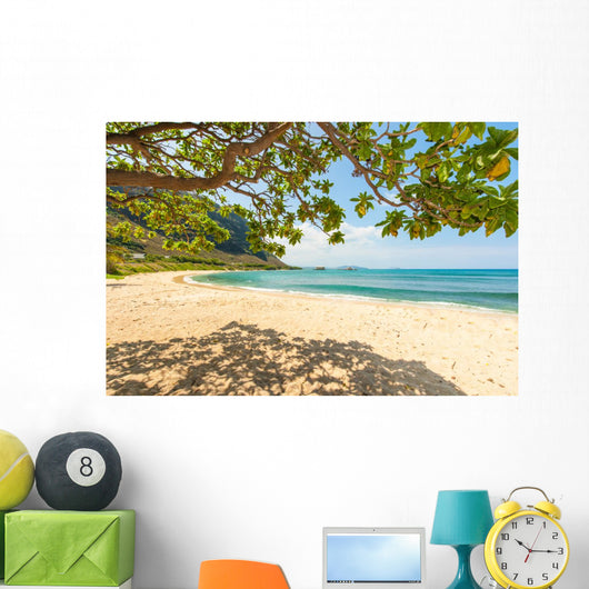 Hawaiian Beach with Sand Wall Decal