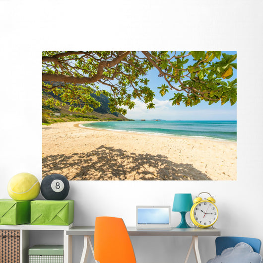Hawaiian Beach with Sand Wall Decal