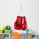 Red Boxing Gloves White Wall Decal