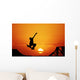 Skateboard Sunset Wall Decal