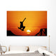Skateboard Sunset Wall Decal