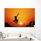 Skateboard Sunset Wall Decal