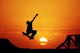 Skateboard Sunset Wall Decal