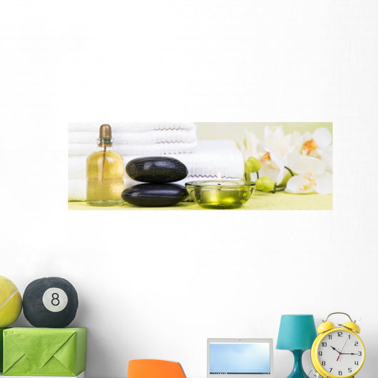 Relaxation Wellness Spa Wall Decal Panoramic Wall Decal