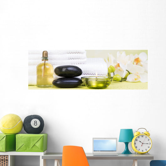 Relaxation Wellness Spa Wall Decal Panoramic Wall Decal