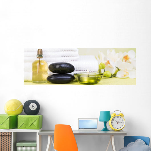 Relaxation Wellness Spa Wall Decal Panoramic Wall Decal