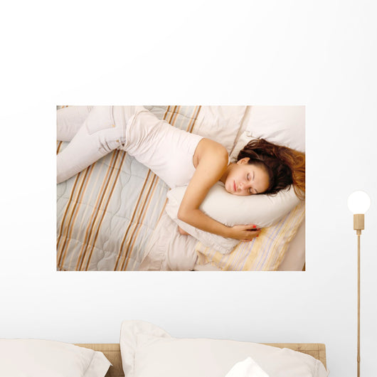 Comfy Female Napper Wall Decal