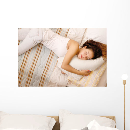Comfy Female Napper Wall Decal