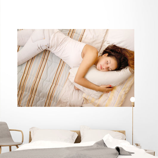 Comfy Female Napper Wall Decal