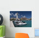 Zakynthos Harbor with Church Wall Decal