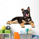 German Shepherd Puppy Licking Wall Decal