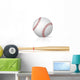 Baseball Bat and Baseball Wall Decal