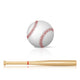 Baseball Bat and Baseball Wall Decal