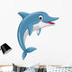 Cute Dolphin Cartoon Jumping Wall Decal