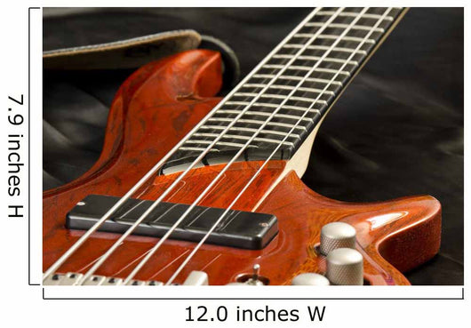 Bass Guitar Wall Decal