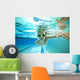 Kid Swimming Laps Wall Decal
