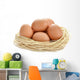 Eggs Nest White Wall Decal