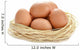 Eggs Nest White Wall Decal