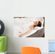 Woman Relaxing Bubble Bath Wall Decal Design 2