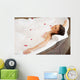 Woman Relaxing Bubble Bath Wall Decal Design 2