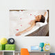 Woman Relaxing Bubble Bath Wall Decal Design 2