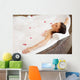 Woman Relaxing Bubble Bath Wall Decal Design 2