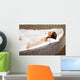 Woman Relaxing Bubble Bath Wall Decal Design 1