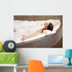 Woman Relaxing Bubble Bath Wall Decal Design 1