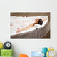 Woman Relaxing Bubble Bath Wall Decal Design 1