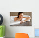Beautiful Woman Takes Bubble Wall Decal
