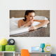 Beautiful Woman Takes Bubble Wall Decal