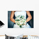 Bridal Bouquet with Red Wall Decal