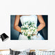Bridal Bouquet with Red Wall Decal