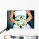 Bridal Bouquet with Red Wall Decal