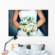 Bridal Bouquet with Red Wall Decal