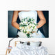 Bridal Bouquet with Red Wall Decal