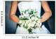 Bridal Bouquet with Red Wall Decal