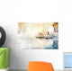 Business Woman Hands up Wall Decal