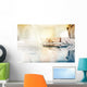 Business Woman Hands up Wall Decal