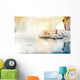 Business Woman Hands up Wall Decal