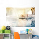 Business Woman Hands up Wall Decal