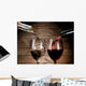 Red and White Wine Wall Decal