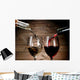 Red and White Wine Wall Decal
