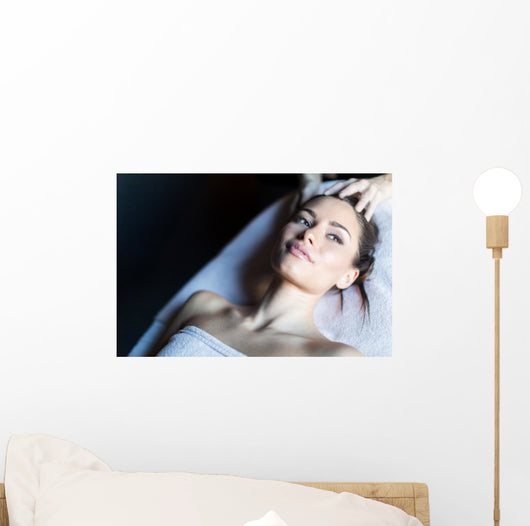 Portrait Beautiful Young Woman Wall Decal