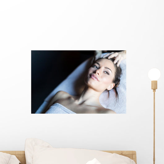 Portrait Beautiful Young Woman Wall Decal