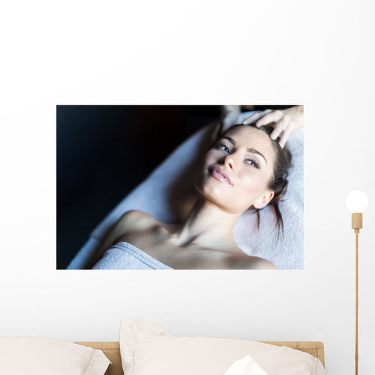 Portrait Beautiful Young Woman Wall Decal